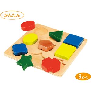 (まとめ)アーテック 形あわせパズル C(木製玩具) 【&times;36セット】