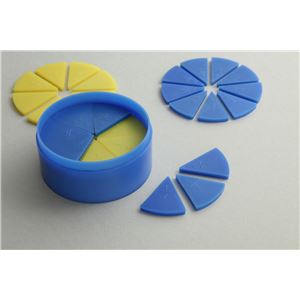 (まとめ)アーテック 丸型分数説明器(小) 【&times;5セット】