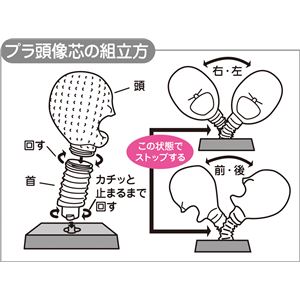 (まとめ)アーテック プラ頭像芯 【&times;15セット】