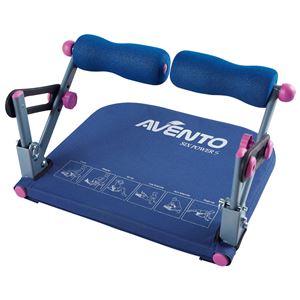腹筋マシン/エクササイズ器具(アベント・シックスパワーS) コンパクト収納 〔腹筋/自転車こぎ/腕力運動/腕立て〕