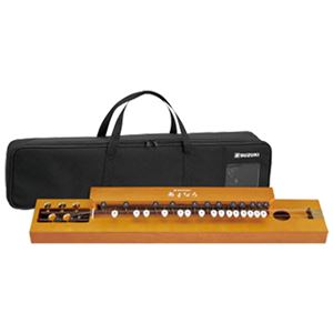 大正琴入門セット 【55曲収録教本付き】 幅68.8cm×奥行13cm×高さ8cm 本体:日本製