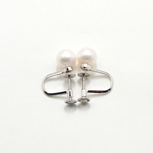 7mm珠　あこや本真珠　イヤリング