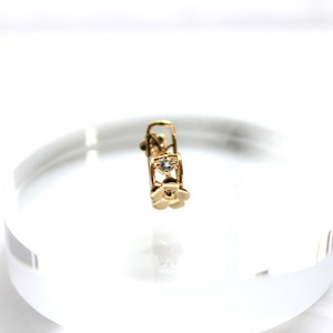 10金イエローゴールド ブルートパーズ イヤーカフ