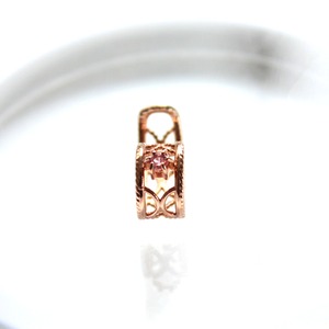 10金ピンクゴールド ピンクトルマリン イヤーカフ