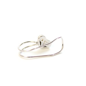 10金ホワイトゴールド ハートダイヤモンド イヤーカフ