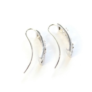 10金ホワイトゴールド ダイヤモンドプレート イヤーカフ