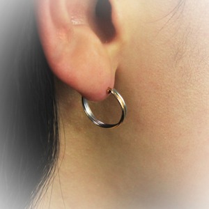 k18 イエロー ホワイト ピンクゴールド フープピアス