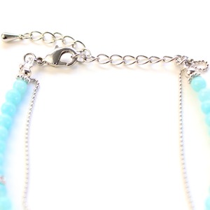 アマゾナイト 二連 デザイン ブレスレット