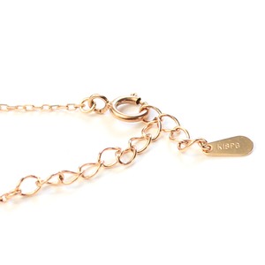 18金ピンクゴールド アコヤ真珠 ステーションブレスレット