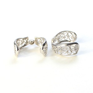 デザイン イヤーカフ イヤリング ノンホールピアス ピアリング シルバー 