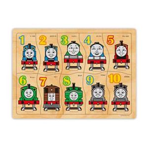 カワダ TWT-003 トーマス木製パズル すうじであそぼう！ 【つみき・木製玩具】