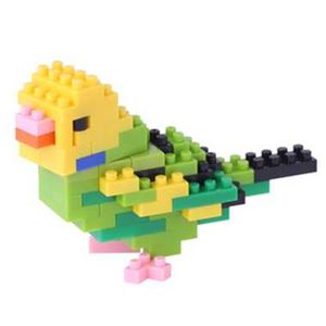 カワダ NBC_167 セキセイインコグリーンオパーリン 【nanoブロック】