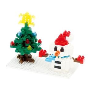 カワダ NBC-100 ユキダルマ&クリスマスツリー2013 nanoblock(ナノブロック)