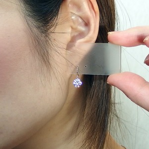 高品質スーパーキュービックジルコニア ピアス プラチナ Pt900 ハート&キューピッド H&C 大粒 2ctサイズ ジプシータイプ