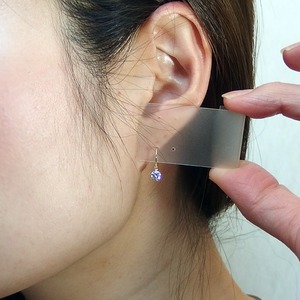 高品質スーパーキュービックジルコニア ピアス K18 イエローゴールド ハート＆キューピッド H＆C 0.5ctサイズ ジプシータイプ