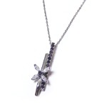 ダイヤモンド ネックレス K18 ホワイトゴールド 合計0.46ct ブラックダイヤ0.29ct ダイヤ0.17ct ダイヤネックレス ブラックダイヤモンド フラワー 花 ペンダント 限定1点限りの詳細ページへ