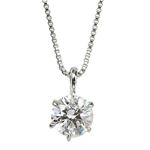 ダイヤモンド ネックレス 一粒 プラチナ Pt900 0.3ct 6本爪 0.3カラット ダイヤネックレス ペンダント 鑑別書付きの詳細ページへ