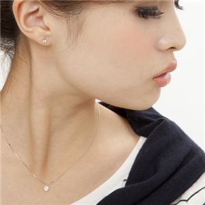 ダイヤモンド ネックレス 一粒 プラチナ Pt900 0.3ct 6本爪 0.3カラット ダイヤネックレス ペンダント 鑑別書付き