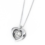 ダイヤモンド ネックレス プラチナ Pt900 0.3ct 揺れる ダイヤ ダンシングストーン ダイヤネックレス ハート ペンダントの詳細ページへ
