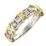 ダイヤモンド リング ハーフエタニティ 0.5ct プラチナ Pt900 K18イエローゴールド コンビ ダイヤ合計8石 ハーフエタニティリング UGL鑑別カード付き サイズ#17 17号の詳細ページへ