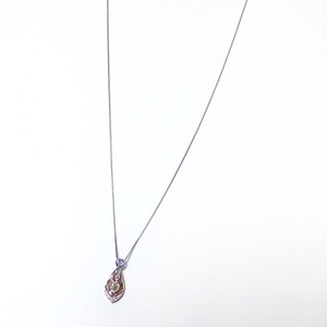 ダイヤモンド ネックレス 0.12ct K18 イエローゴールド＆ホワイトゴールド ハート＆キューピット H＆C Hカラー SIクラス GOOD 揺れる ダイヤモンド ペンダント 鑑別書付き 限定1点限り