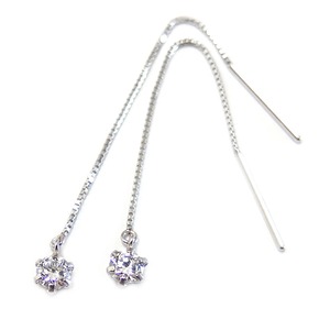 スーパーキュービックジルコニア アメリカン ピアス プラチナ Pt900 高品質 ハート&キューピッド H&C 0.2ctサイズ シンプル