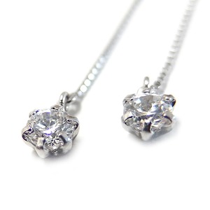 スーパーキュービックジルコニア アメリカン ピアス プラチナ Pt900 高品質 ハート&キューピッド H&C 0.2ctサイズ シンプル