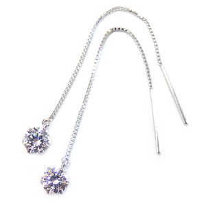 スーパーキュービックジルコニア アメリカン ピアス プラチナ Pt900 高品質 ハート＆キューピッド H＆C 0.5ctサイズ シンプル