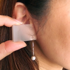 アコヤ真珠 パール ピアス K18 イエローゴールド ジプシーピアス 7.5mm 7.5ミリ珠 本真珠 真珠