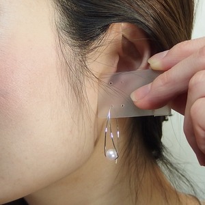 アコヤ真珠 パール ピアス K18 ホワイトゴールド ジプシーピアス 6mm 6ミリ珠 本真珠 真珠