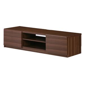 背面収納TVボード ロビン 幅120cm ローボード（テレビ台/テレビボード） ウォールナット 