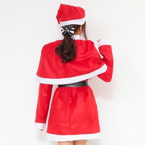 【クリスマスコスプレ 衣装】P×P レディースサンタクロース サンタコスプレ女性用 ワンピース＆肩がけ