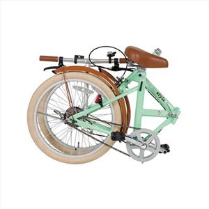 折り畳み自転車 シンプルスタイル H20COL緑 239-06M