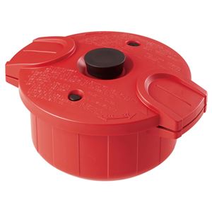 【訳あり・在庫処分】 電子レンジ圧力鍋 極み味 レッド 353-05B