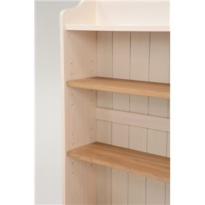 カントリー調ダストボックス/ゴミ箱 【3分別】 25Lペール3個付き 木製 収納付き ナチュラルアイボリー