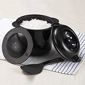 電子レンジ専用炊飯器 備長炭入りでふっくら 簡単・時短 ちびくろちゃん 2合炊き