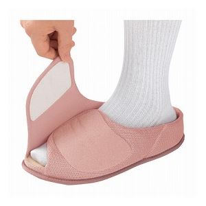 介護靴 室内用 オープンルームメッシュ 2228 両足 徳武産業 あゆみシリーズ /M (22.0〜23.0cm) グレー