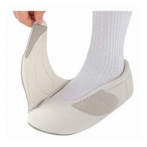 介護靴 室内用 ワイドベルトワッフル 2229 両足 徳武産業 あゆみシリーズ ／3L（26.5〜27.5cm） グレー