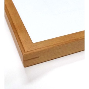 【角額】高級木製正方形額・壁掛けひも・アクリル付き　■9787 600角（600&times;600mm）「チーク」
