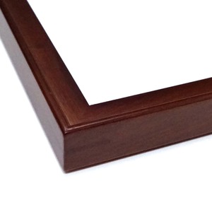 【角額】高級木製正方形額・壁掛けひも・アクリル付き　■9787 600角（600&times;600mm）「ブラウン」