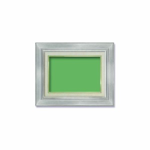 【油額】油絵額・キャンバス額・金の油絵額・銀の油絵額　■7711 F3号（273&times;220mm）「シルバー」