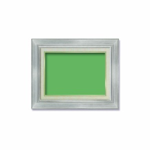 【油額】油絵額・キャンバス額・金の油絵額・銀の油絵額　■7711 F4号(333&times;242mm)「シルバー」