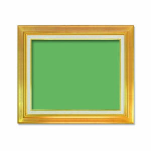 【油額】油絵額・キャンバス額・金の油絵額・銀の油絵額　■7711 F8号(455&times;380mm)「ゴールド」