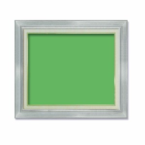 【油額】油絵額・キャンバス額・金の油絵額・銀の油絵額 ■7711 F10号(530×455mm)「シルバー」