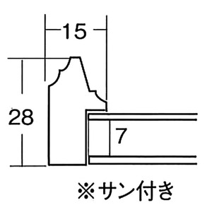 【色紙額】赤い縁に金色フレーム 色紙用 壁掛けひも ■赤金 色紙(8×9)275×244mm