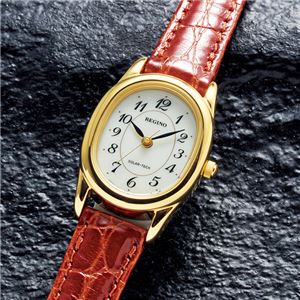 レグノ ソーラーテック腕時計 【赤茶】