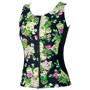 アクアウエアトップス 袖なし 【グリーン 3L ： 3L】