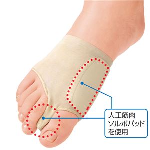 【訳あり・在庫処分】ソルボ外反母趾サポーター・スーパーメッシュ薄型（左右セット） 【LL ： LL（適応サイズ27.5〜29.0cm）】