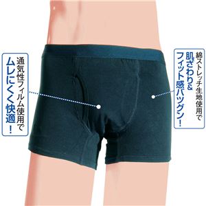 快適ボクサーパンツDX同色5枚組 【ネイビー M ： M】