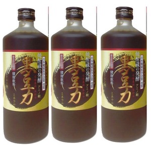 堤酒造　焼酎蔵の発酵 黒豆力 プレミアム発酵 黒大豆搾り 720ml   3 本